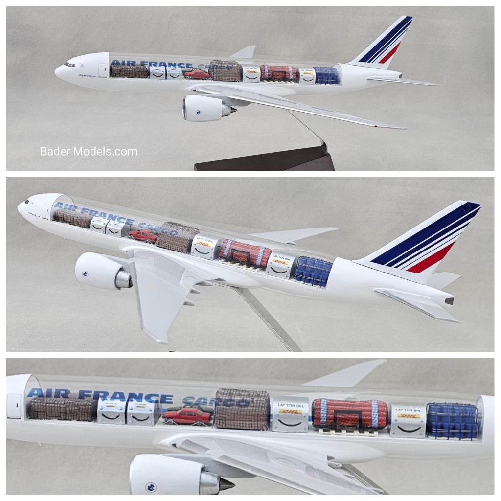 CLEARANCE - Air France Cargo - B777-200F - (1:144) - 180° Clear Top